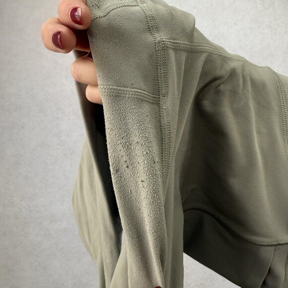 Athleta Pants Womens 1X Green Salutation Stash Pocket II Cinch 7/8 Leggings - Picture 12 of 13